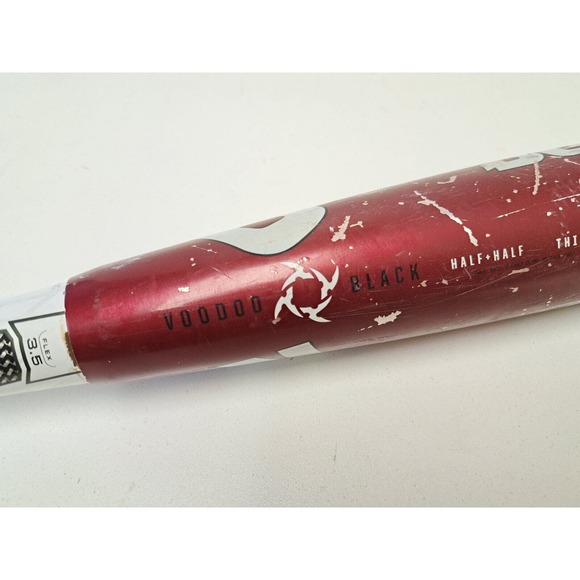 DeMarini Baseball Bat VDR11 VOODOO BLACK 31" 22oz Pitch Black Plus Silvertrace - Picture 4 of 10